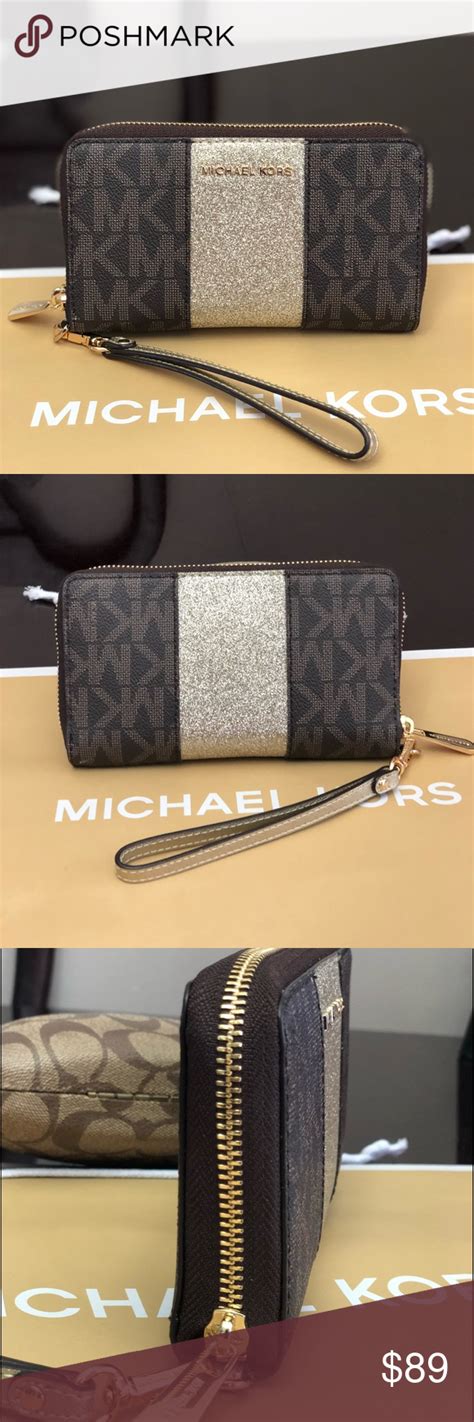 michael kors center stripes wallet|Michael Kors Wallet for sale.